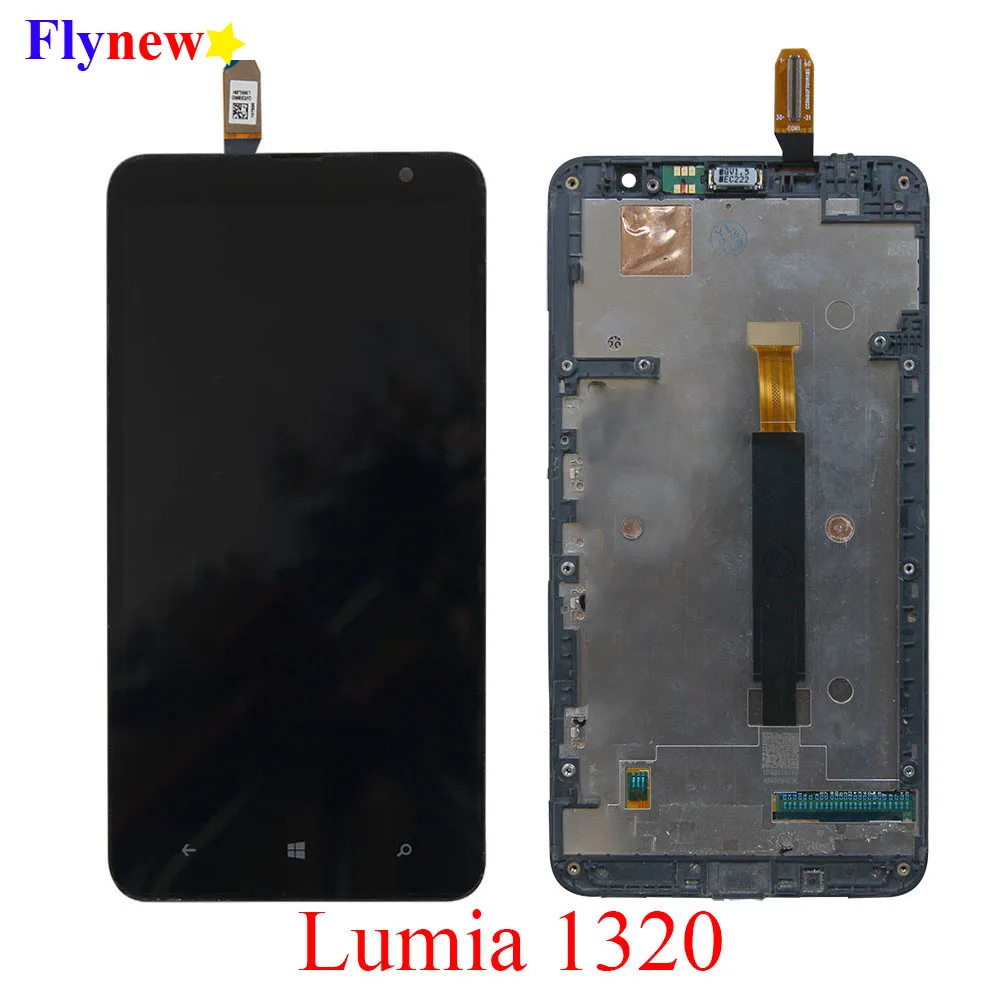 100% Оригинальный Hihg экран для NOKIA Lumia 1320 ЖК-дисплей сенсорный RM-996 с рамкой