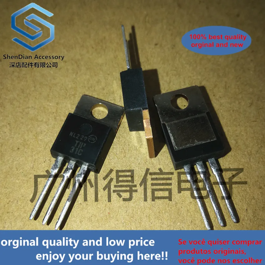 10 шт. 100% оригинальный TIP31C TO-220 Технические характеристики NPN EPITAXIAL PLANAR транзистор