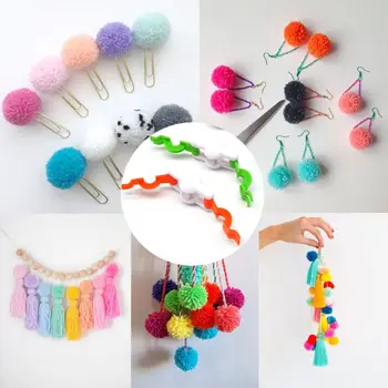 

2pcs Pompom Pom-Pom Maker for Fluff Ball Weaver Needle DIY Wool Knitting Craft