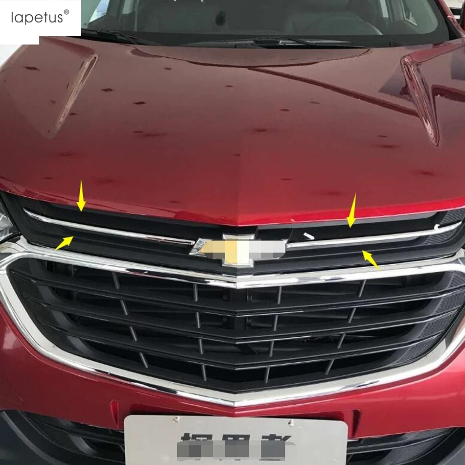 ABS аксессуары Lapetus Для Chevrolet Equinox 2017 2021 передняя решетка крышка гриля декоративная