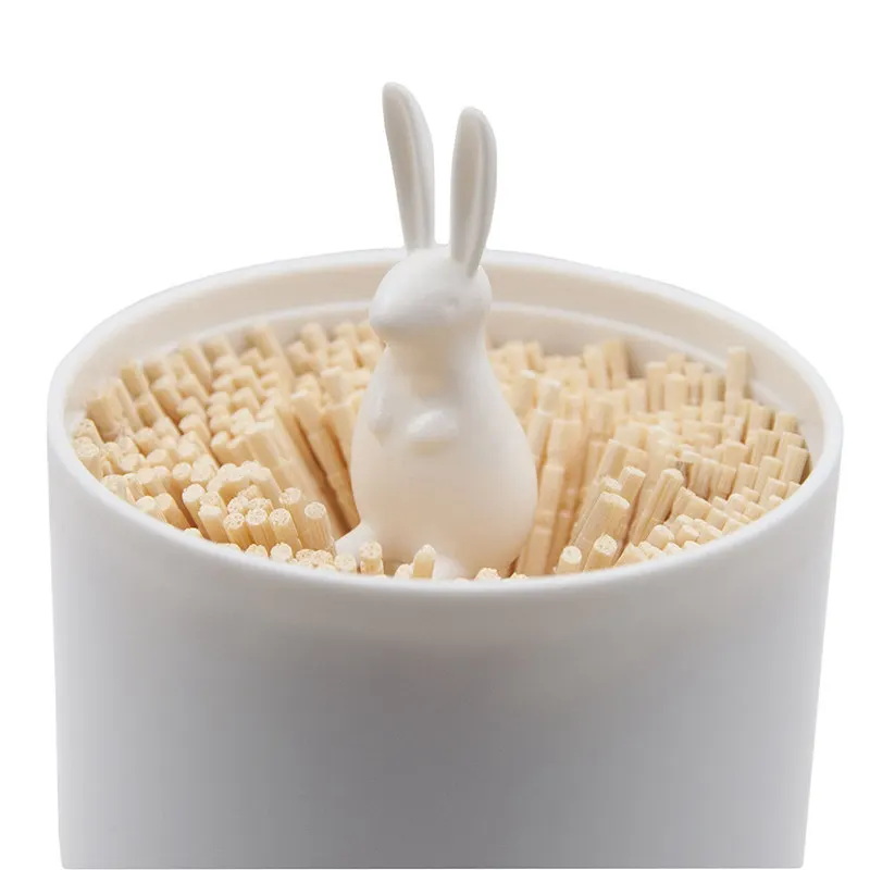 Держатель ватных тампонов, маленький Q-tips органайзер для хранения зубочисток(кролик