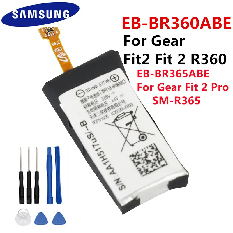 EB-BR360ABE запасная батарея для Samsung Gear Fit2 Fit 2 R360 SM-R360 Pro EB-BR365ABE R365 | Мобильные телефоны и
