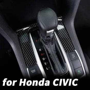 

Carbon fiber interior control gearshift panel decoration stickers modification supplies For Honda Civic 10th 2017 2018 2020 2020