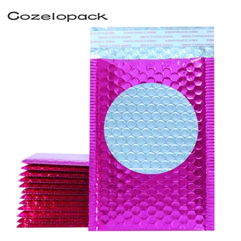 

20PCS Metallic Bubble Mailers Pink Foil Bubble Bags Aluminized Postal Bags Wedding bags Gift Packaging Padded Shipping Envelopes