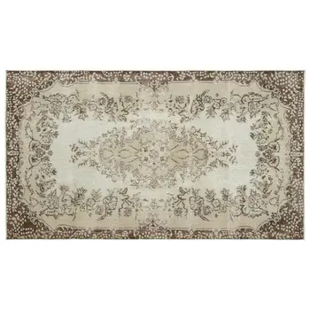 

Handmade Beige Vintage English English Area Rug 174x302 Cm-5'9''X9'11''