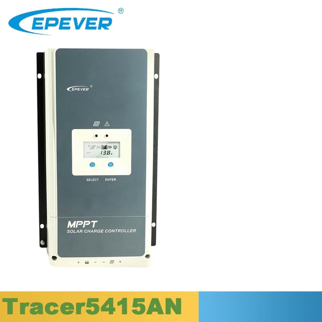 EPEVER 50A MPPT Solarladeregler 12V/24V/36V/48V mit LCD-Display GEL Flooded und User-Tracer 5415AN Leerlaufspannung bis 150V für Sealed 