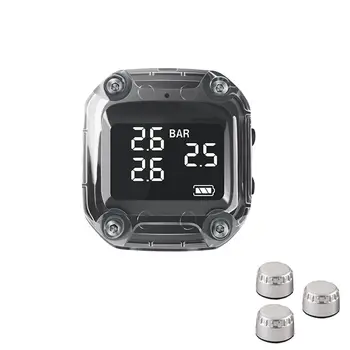 

3-Wheel Accurate Motorcycle Tire Pressure Monitor USB Fast Charging Lasting Power TPMS Pressure Monitoring System Detector