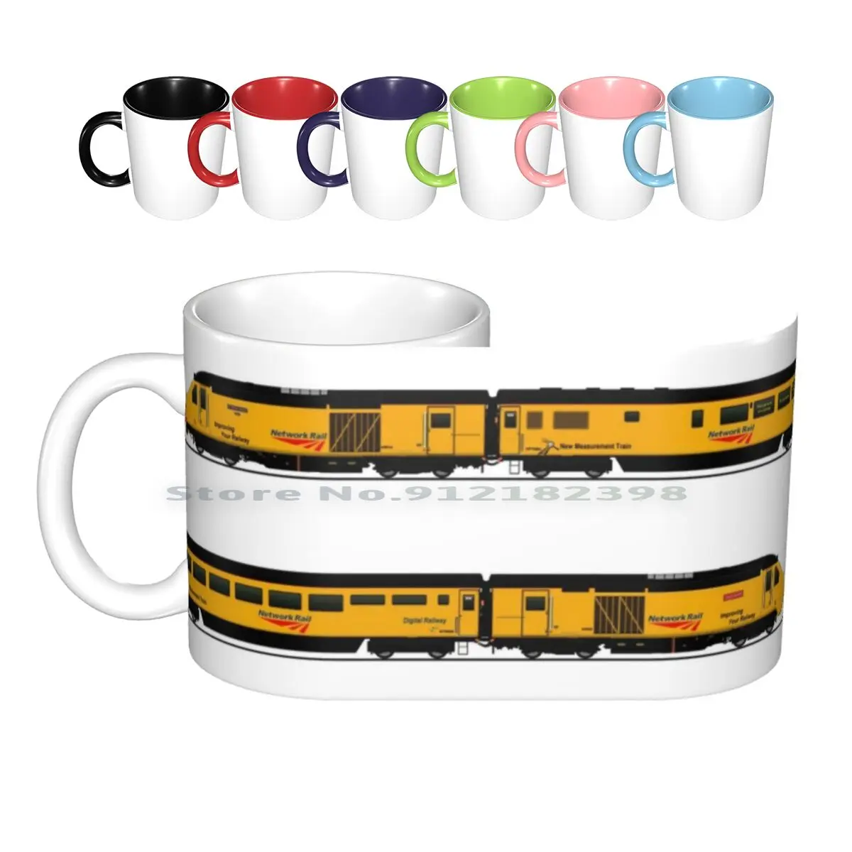 Rail Hst Locomotiva Tazze In Ceramica Tazze Da Caffè Tazza Da Tè Al Latte Intercity Intercity 125 Classe 43 Bannana Yellow Bannana Paxman