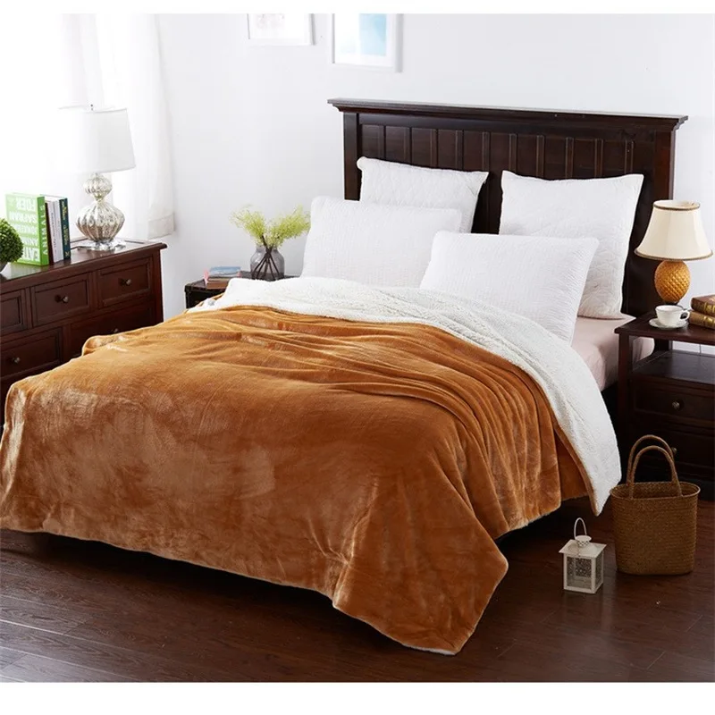 

Weighted Flannel Fleece Blanket Winter Adult Soft Thick Sherpa Throw Blanket for Sofa Bed Couch Frazadas Mantas De Cama Cobertor