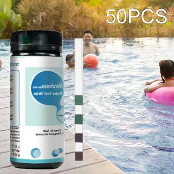 

50Pcs/bottle Water Quality Test Strip Quick Test for Drinking Water, Aquarium, Fish Tank, Swimming Pool and Spa, Water Testing