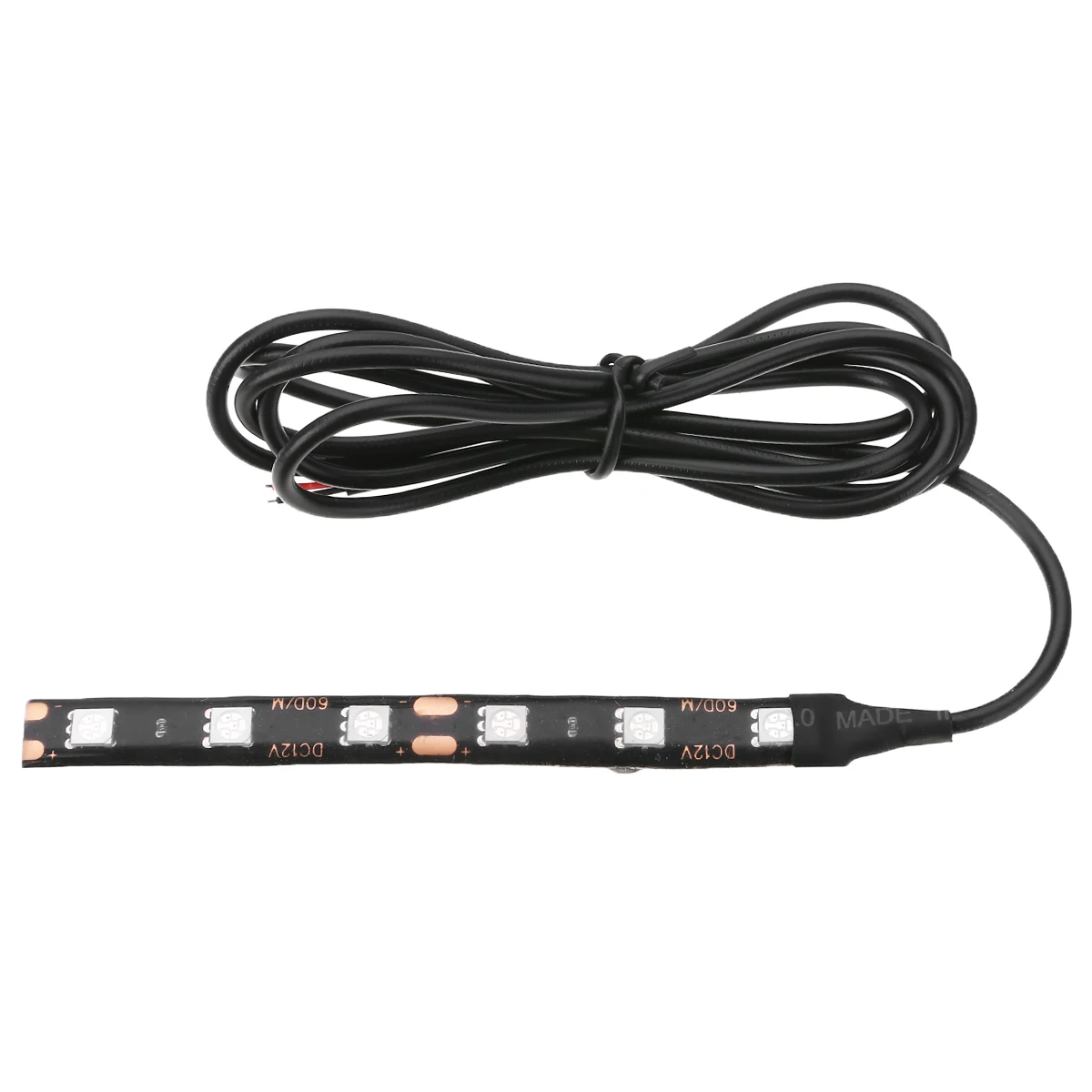 2PCS/SET Amber 6 LED Motorcycle Turn Signal Strip Light for 12V Motorbike Indicator License Plate Blinkers Light Strips Bar