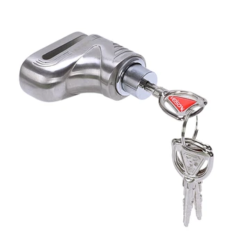 

Veison Motorcycle Brake Lock 6Mm Stainless Steel Disc Lock Maverick Car Lock Electric Car Mtb Bike Security Anti-Theft Lock With
