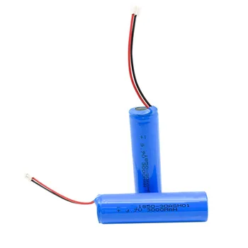 

3pcs lithium ion battery 3.7v 3000mah 18650 bulk with pcb wires connector