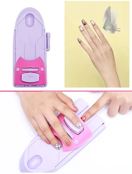

Pro DIY Nail Art Stamp Machine Printer Manicure Set With 6 Metal Pattern Plates Scraper 3D Nail Art Decoration Chart Plate Tool