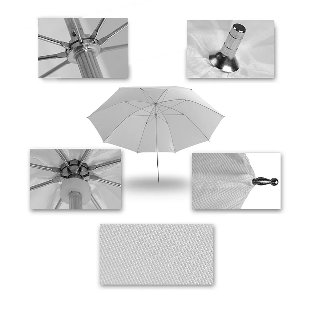 Photography Photo Pro Studio Soft Translucent White Lambency Umbrella for Studio Flash Lamp Lighting Photographic Apparatus