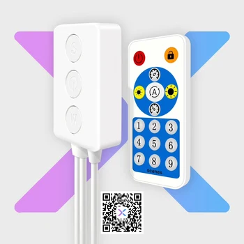

Sp601E Music Controller Rf Mic Dual Signal for Ws2812b ws2811Smart Pixel Led Strip Support android Ios DC5-24v