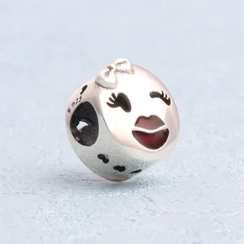 

Original 925 Sterling Silver Bead New Eye Candy Lip Beads Fit Pandora Women Bracelet & Necklace Diy Jewelry