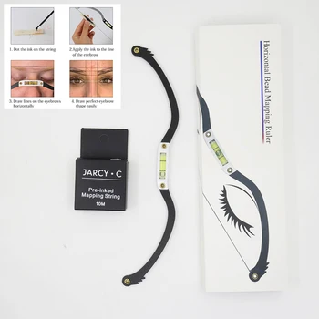 

Microblading Bow Arrow Line Ruler Brow Mapping String semi-Permanent Makeup mapping thread Tattoo accesories Eyebrow Mapping Kit