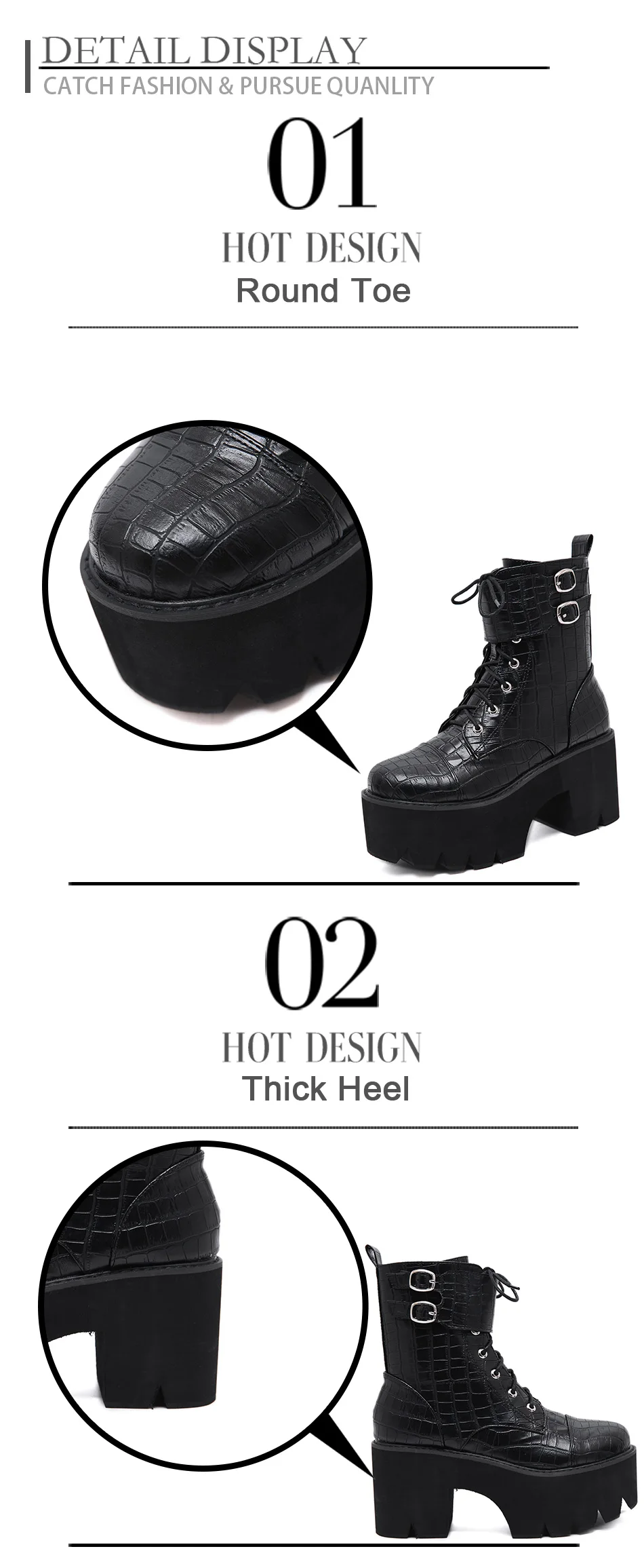 black cosplay women shoes 