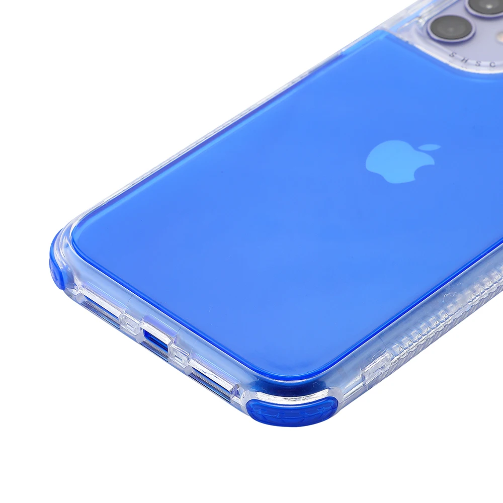 Shockproof Bumper Candy Color Phone Case for iPhone 13 12 11 Pro XS Max XR X 12Mini 7 8 Plus SE 2020 Transparent Soft Back Cover apple magsafe