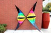 Out Door Sport 1.8/2.2 m Power Stunt Kite  Dual Line Rainbow Triangle Kite Good  Flying  With Handle And Line 5