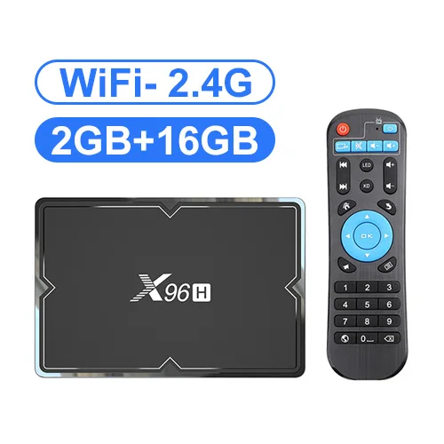 X96H Android 9,0 Smart tv Box 4 Гб 64 Гб четырехъядерный процессор H603 6K двойной Wifi 2,4G 5G USB 3,0 BT 4,1 H.265 Lan/100 M Android tv Box - Цвет: 2G 16G TV Box