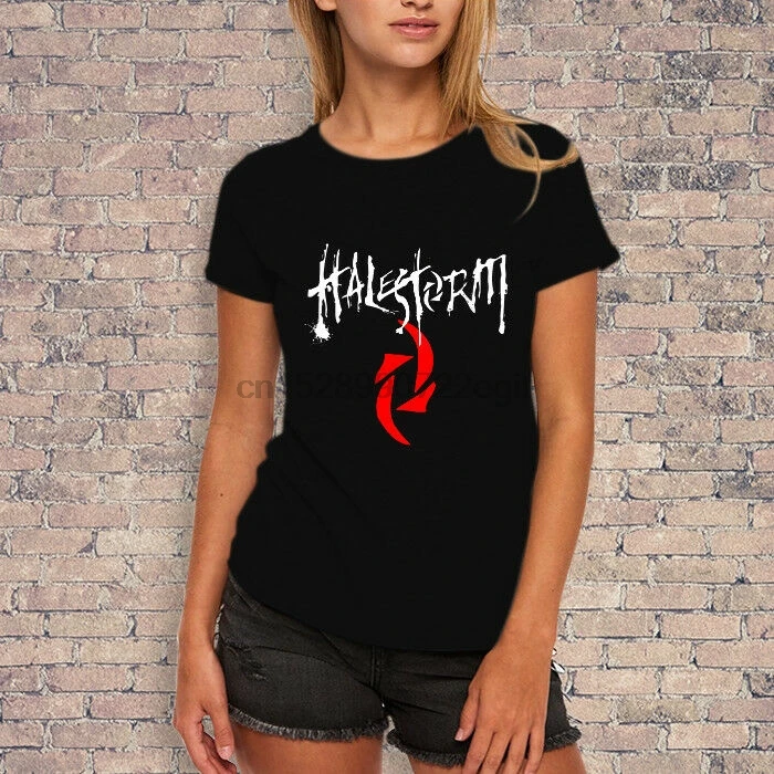 Женская футболка с логотипом рок-группы Halestorm S - 2XL | Мужская одежда