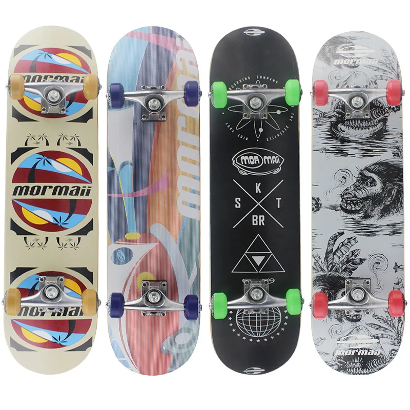 

79cm Skateboard Longboard Deck Skateboard Complete Maple Wood Popular High Speed Skate Board Fashionable Four-wheel Skate Boards