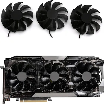 

Durable Graphics Card Cooling Fan Replacement PLD09220S12H Video Card Fan for EVGA RTX 2080 2080ti FTW3 Repair Accessories