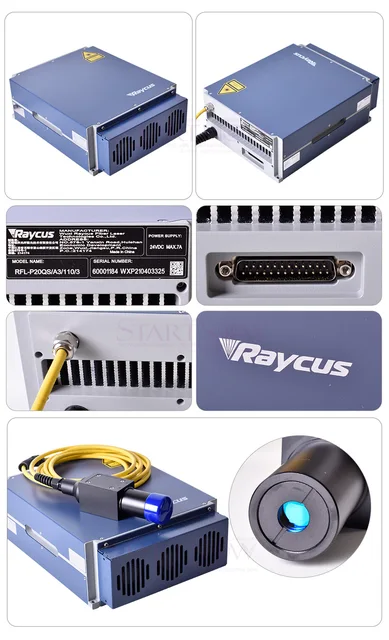 Raycus 20W 30W 50W Q-switched Pulse 1064nm Fiber Laser Source For YAG Laser  Marking Welding Machine, Q Switching And Mode Locking