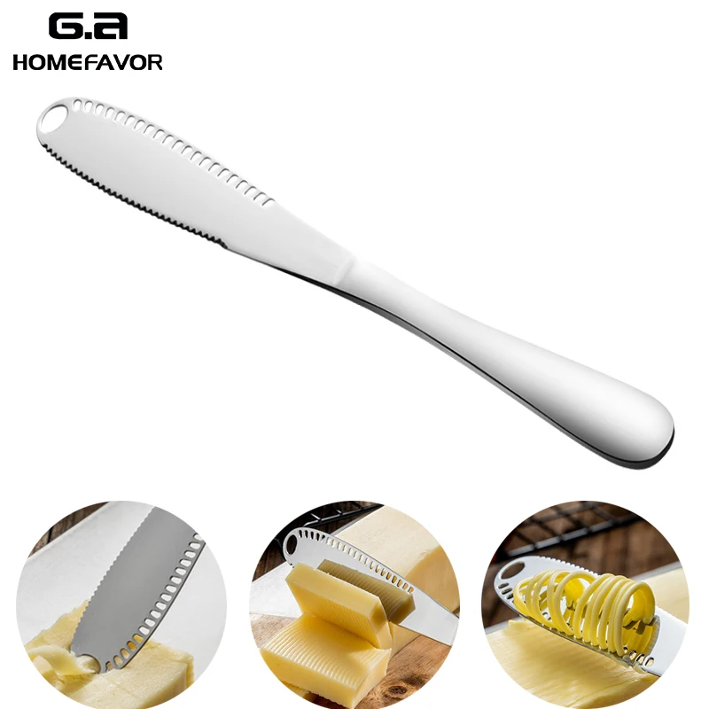 

2 Pcs Butter Cheese Knife Grater Stainless Steel Cheese Cutter Butter Slicer Peeler Kitchen Chopper Cooking Baking Tools