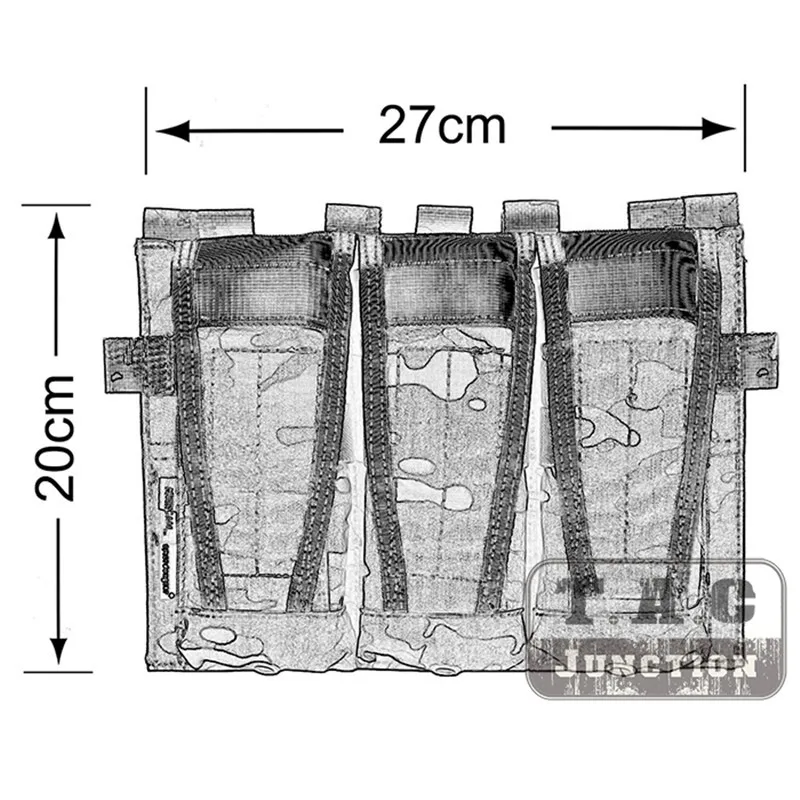 Pochette tactique M4 5.56 Triple pour magazines, boucle de maintien à  crochet AVS, à rabat avant détachable, pour gilet de chasse, Airsoft, sac  en plaque CP - AliExpress