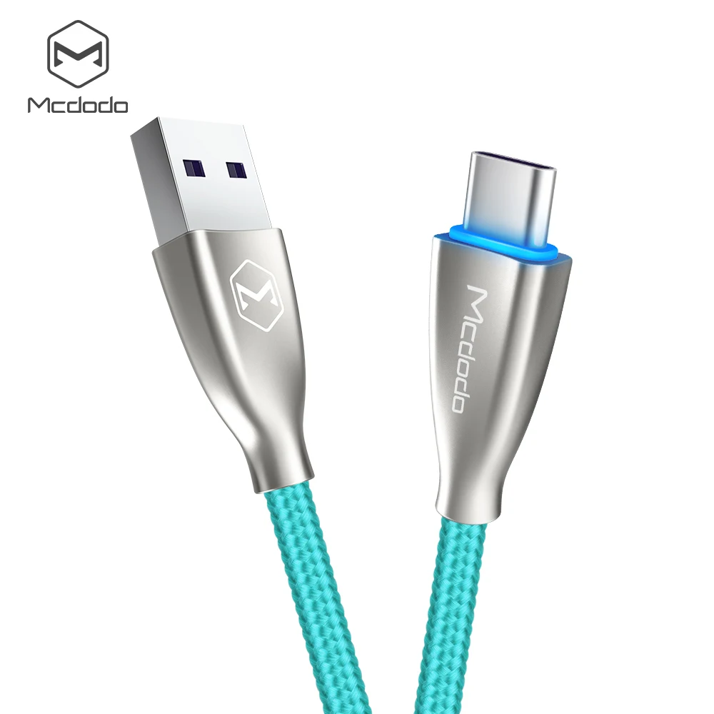 Mcdodo usb type-C кабель Spuer Быстрая зарядка 5A для huawei mate 20 P30 P20 Pro USB C зарядное устройство type-C кабель для samsung S10 9 Xiaomi - Цвет: Water Green