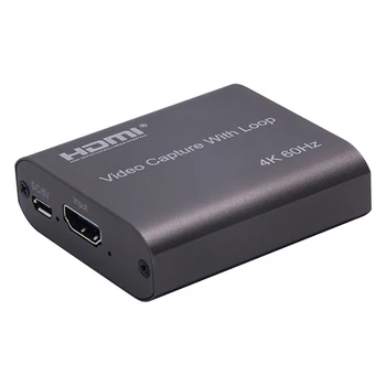 

Aluminium Alloy DVD Loop Out Video Card USB3.0 HDMI Recording Live Streaming Computer Components 4K 60Hz Broadcasting