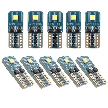 

10x W5W T10 LED Canbus Car Parking Light Bulbs for VW BMW Audi Mercedes Car Side Marker Light Interior Dome Lights Trunk Lamp