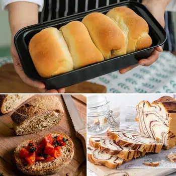 

Bread Pan Rectangular Toast Bread Mold Carbon Steel / Silicone Mold Bread Pastry Baking Pan DIY Non-stick Pan Baking Supplies