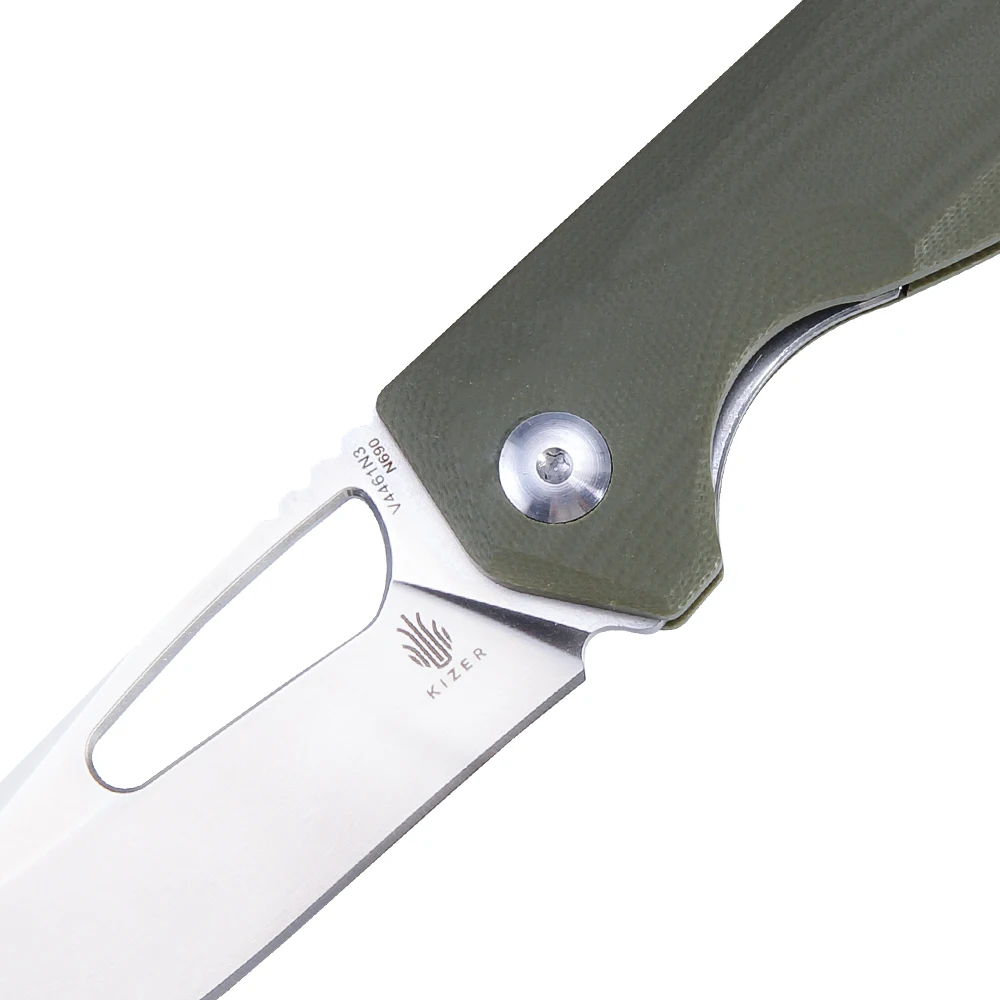 Kizer складной нож для выживания зеленая ручка N690 нож со стальным лезвием полезные ручные инструменты
