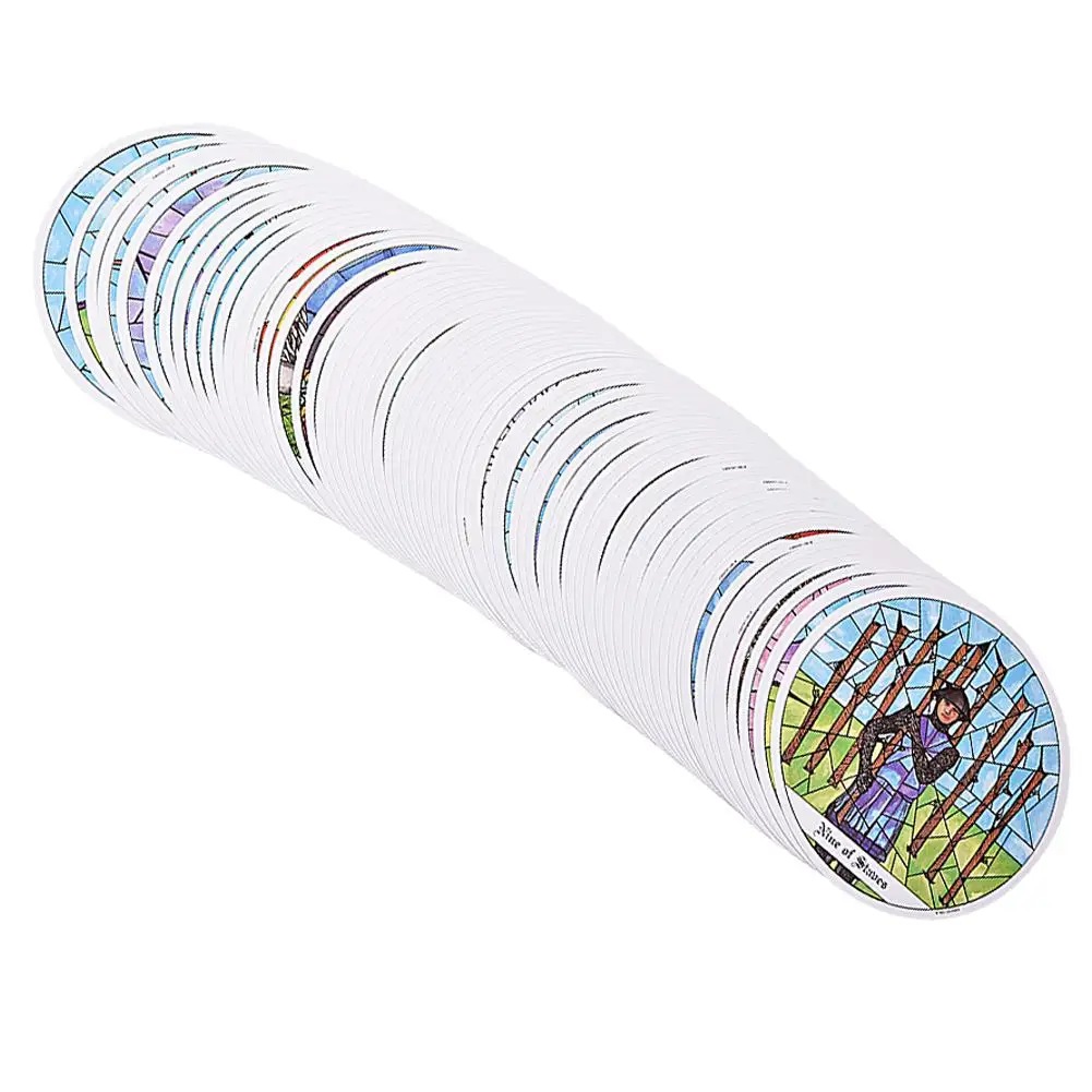 78 Pcs Cards Tarot Of The Cloisters Cards Board Game 1993 Round Card Playing Card Deck Games Entertainment For Family Party Gift 78 Pcs Cards Tarot Of The Cloisters Cards Board Game 1993 Round Card Playing Card Deck Games Entertainment For Family Party Gift