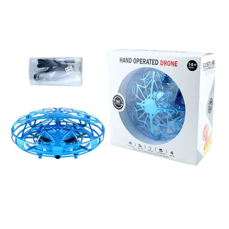 Hand Helicopter Mini Quadcopter Drone UFO Anti-collision Flying Aircraft for Kid R7RB