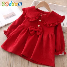 Sodawn/ г. Новое платье для маленьких девочек От 1 до 5 лет платье на день рождения для маленьких девочек новогодние вечерние платья принцессы, детская одежда для девочек