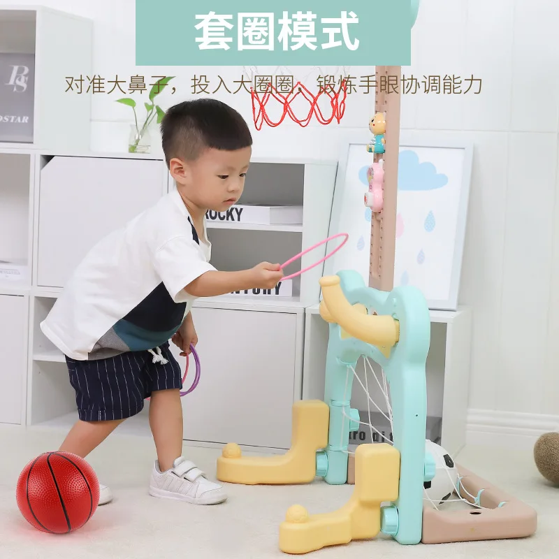 

CHILDREN'S Basketball Stand Indoor GIRL'S Football Adjustable Shooting Two Or Three Weeks Basketball Hoop Unisex-Year-Old Effect