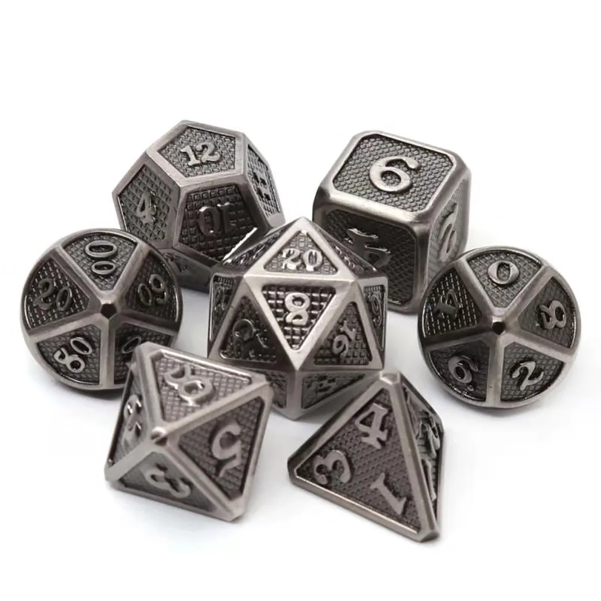  11 types Metal Dice Set Party Supplies Dice Playing Game table Poker Card Board Game Dungeons Drago