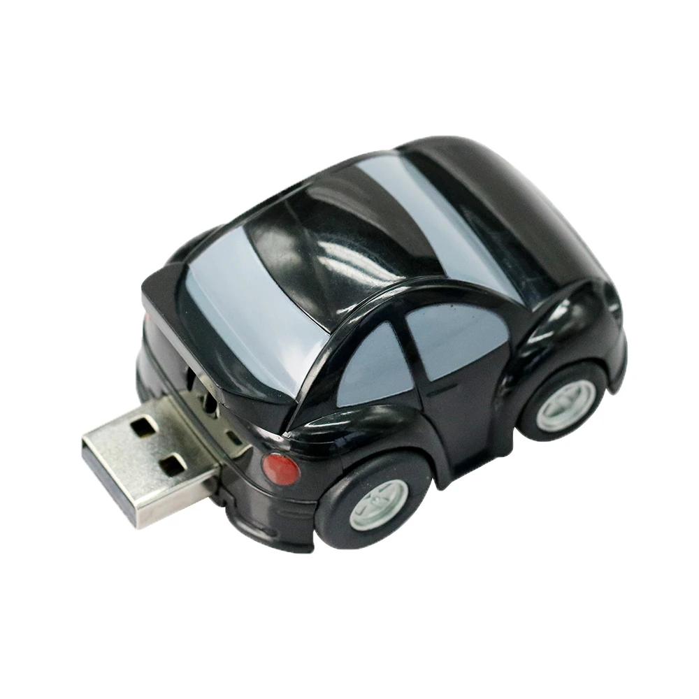 Мини-автомобиль модель флеш-накопитель 4 GB/8 GB/16 GB/32 GB/64 GB USB 2,0 USB флеш-накопитель карта памяти, Флеш накопитель милый подарок флеш-накопитель u-диск - Цвет: Черный