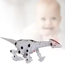 Электрический динозавра для детей шагающий робот Ревущие интерактивные игрушки динозавра с Музыка светильник и звуковые эффекты интеллигентая(ый) игрушка