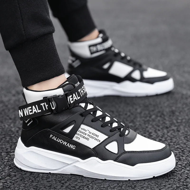 

2019 New Style Autumn Air Force One Hight-top White Shoes Korean-style Stylish Sneaker Sports Casual Versatile Shoe Men's