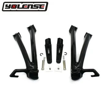 

1Set Motorcycle Rear Passengers Foot Pegs Foot Rests With Brackets For Suzuki GSXR600 GSXR750 GSX-R600 GSX-R750 2006-2007 K6 K7