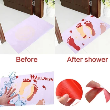 

Halloween Horror Floor Mat Personalized Carpet Restaurant Home Bedroom Floor Mat Color-changing Carpet Anti-slip Tricky Carpet