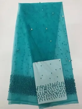 

2017 Most Popular African Net Lace Fabric Embroidered French Tulle For Sewing Nigerian Wedding Women Dress Fabrics VS-D10062