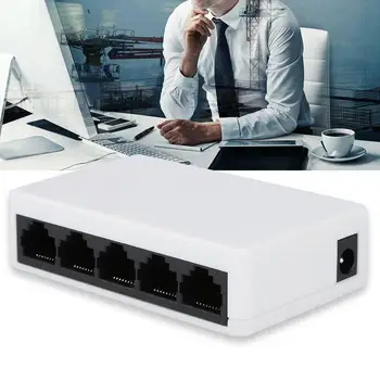

10/100Mbps 5 Ports Network Switch Hub Fast Ethernet Network Switch Hub Splitter Adapter USB Adapter Splitter Hub US/EU Plug