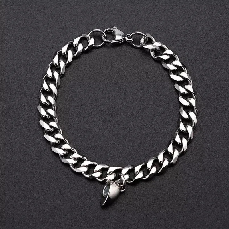 Fashion Halves Heart Magnetic Couple Bracelets for Women Pendant